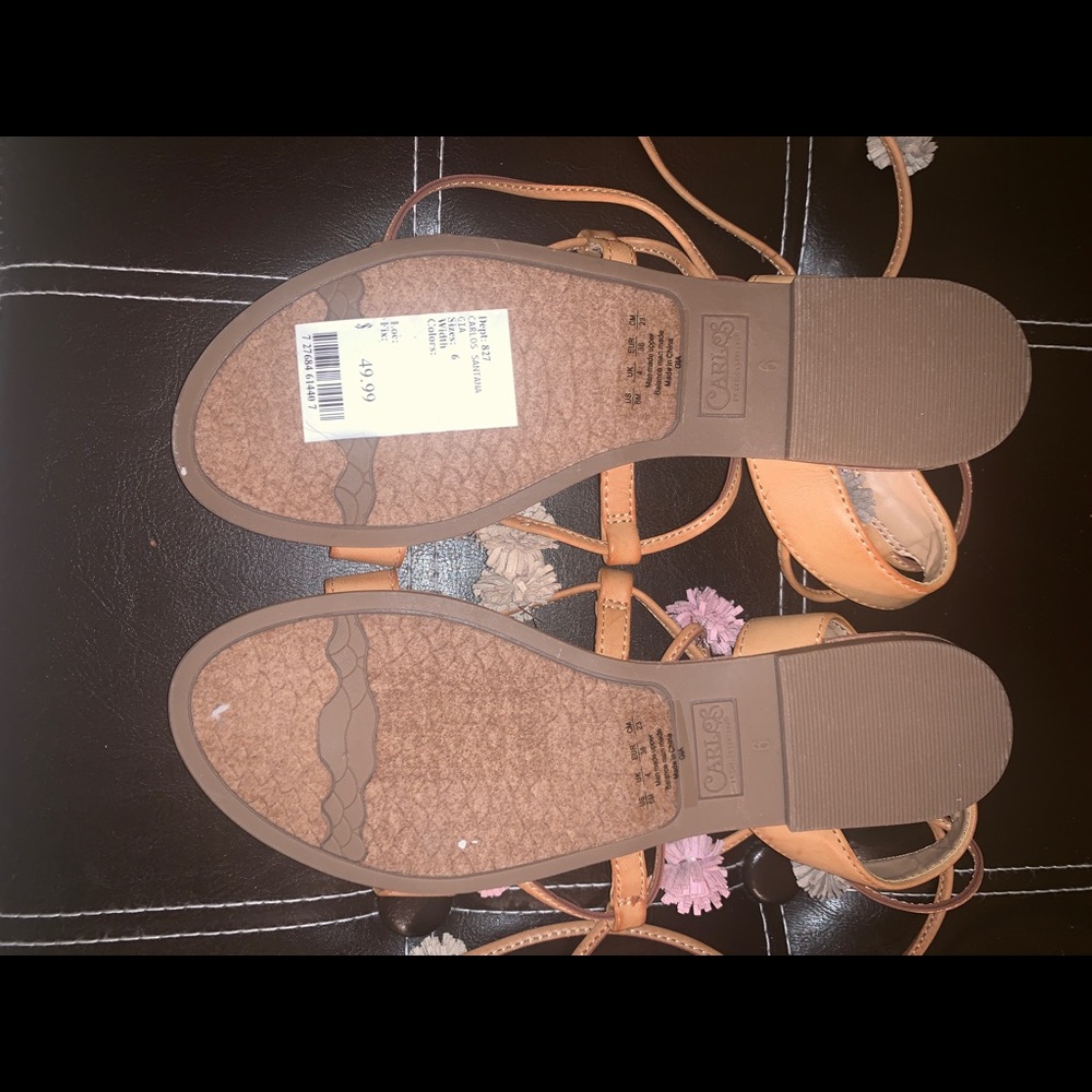 Leg lace up brown sandals - Picture 4 of 4